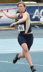 Taylor Slaney replaces the old school record in the javelin throw.