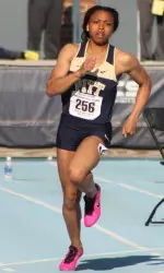 Jessica Tongue-Coates advances to the 100-meter dash finals.