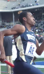 Desmond Palmer crowned 400 meter hurdles champion.