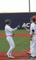 Dylan Wolsonovich scored the Panthers' only run on Friday afternoon