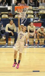 Brianna Kiesel moved into 5th place on Pitt's career scoring list in Sunday's victory over Clemson