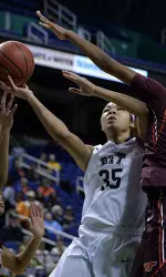 Stasha Carey had 13 points and 10 rebounds vs. VT