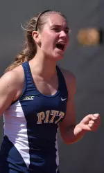 Callie Frey won the doubles title at the Mary Washington Invite and made the finals of the singles bracket