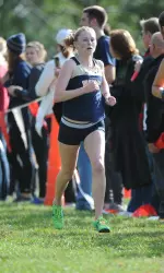 Junior Karli O'Neill placed third overall at the St. Vincent Invitational