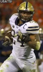 James Conner eyes ACC career records for rushing touchdowns and total touchdowns.