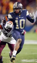Quadree Henderson leads the nation in kickoff return touchdowns (three) and kick return average (33.8 ).