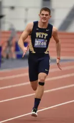 Junior Chris Spadaro had a standout meet at VT in the jumps.