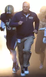 Coach Pat Narduzzi leads the Panthers into spring drills this week.