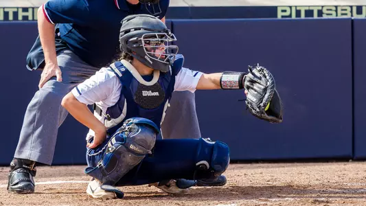 Pittsburgh, PA - March 24, 2017: The Pitt Panthers softball team hosts the Boston College Eagles in an ACC contest at Vartabedian Field in Pittsburgh. - Credit: Jeffrey Gamza/Pitt Athletics