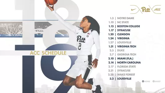 2018-19 Pitt WBB ACC Schedule