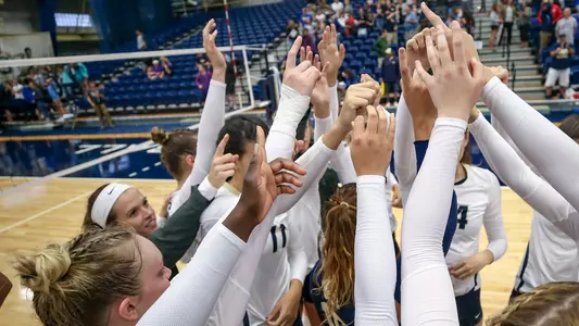 Volleyball Team Huddle
