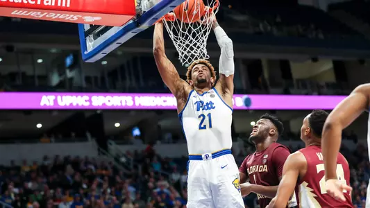 Terrell Brown dunking against Florida State.