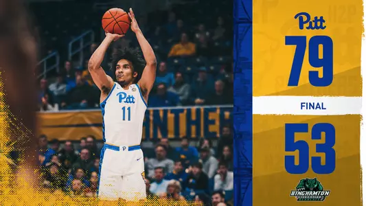 Pitt-Binghamton Final Score Graphic