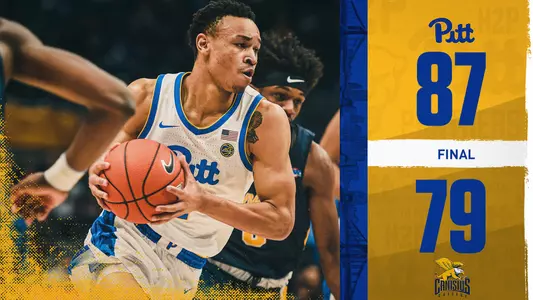 Pitt-Canisius Final Score Graphic