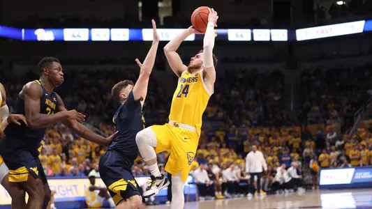 Ryan Murphy shooting over a defender against West Virginia.