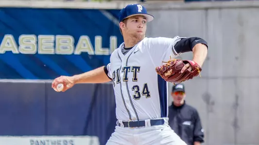 Pittsburgh, PA - April 30, 2016: The Pitt Panthers baseball team hosts the Virginia Cavaliers for a doubleheader at Charles L. Cost Field in Pittsburgh. - Credit: Jeffrey Gamza/Pitt Athletics