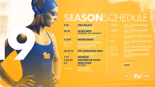 Pitt Swimming Schedule
