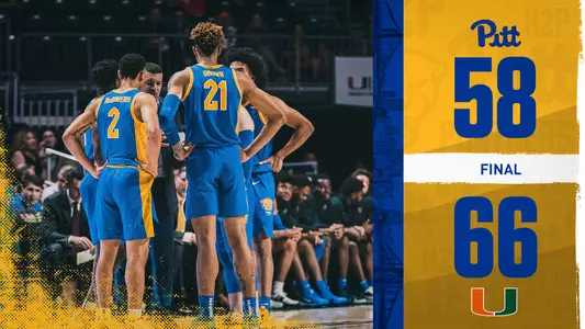 Pitt-Miami Final Score Graphic