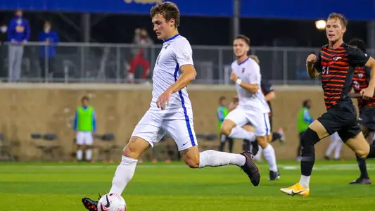 Veljko Petkovic dribbling vs. Virginia Tech.
