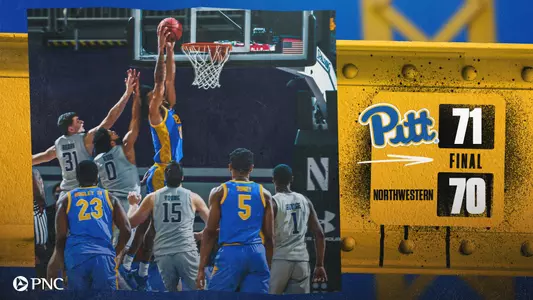 Pitt-Northwestern Final Score Graphic