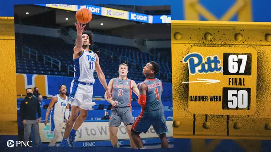 Pitt-Gardner-Webb Final Score Graphic