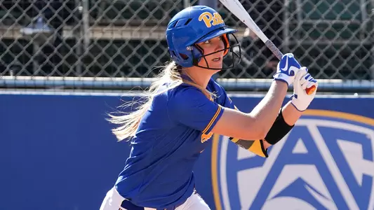 Kaitlyn Kruger batting at UCLA.