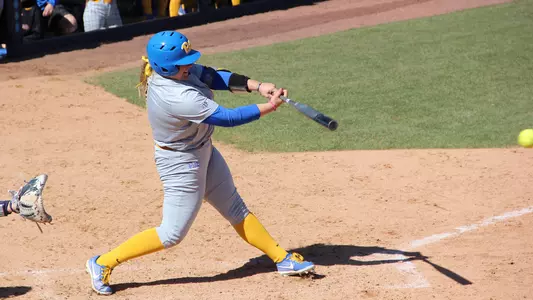 Connor McGaffic hitting at North Carolina.
