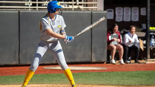 Kaitlyn Kruger batting vs. UMass.