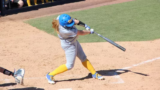 Walker Barbee hitting at North Carolina.