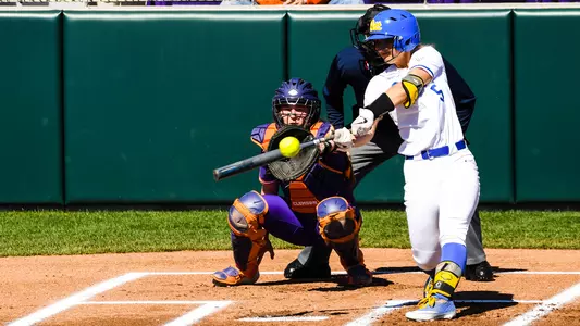Hunter Levesque batting at Clemson.