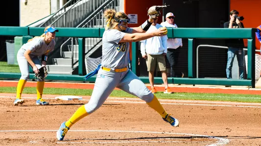 Brittany Knight pitching at Clemson