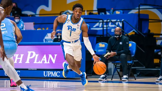 Xavier Johnson driving the lane vs. North Carolina.