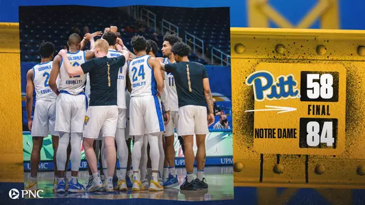 Pitt-Notre Dame Final Score Graphic