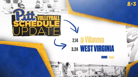 Pitt Volleyball Schedule Update