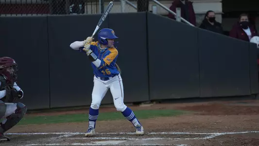 Morgan Batesole batting at Virginia Tech.