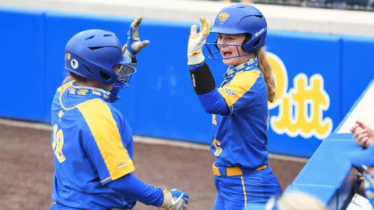 EC Taylor high fiving Walker Barbee.