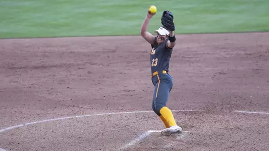 Abby Edwards pitching at NC State.