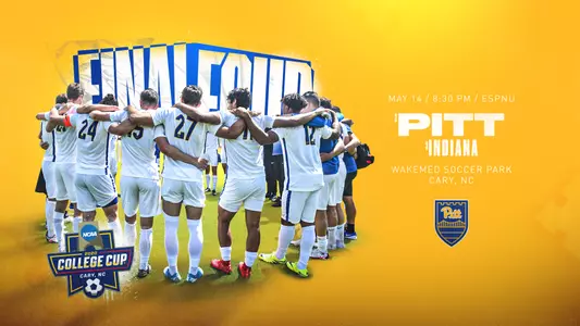 MSOC Pitt vs. Indiana Match Day Graphic