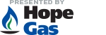 A graphic reading: Presented by Hope Gas