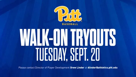 2022-23 Pitt Baseball Walk-On Tryouts