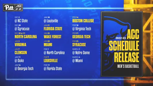 2022-23 Men's basketball ACC Schedule