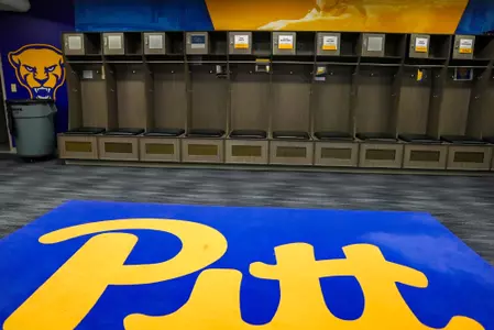 Trees Pool Locker Room with Pitt script carpet