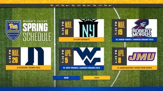 2023 Women's Soccer Spring Schedule
