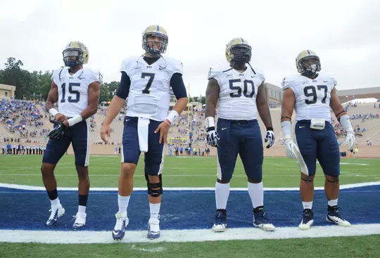 DURHAM, NC - SEPTEMBER 21: The Pitt Panthers take on the Duke Blue Devils in NCAA Div. 1 Football at Wallace Wade Stadium on September 21, 2013 in Durham, North Carolina. (Pete Madia / www.petemadia.com)