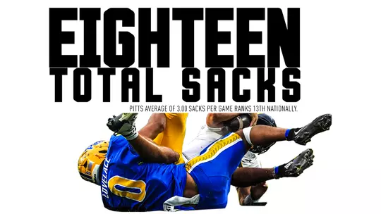 18 total sacks pitt's average of 3.00 sacks per game ranks 13th nationally.