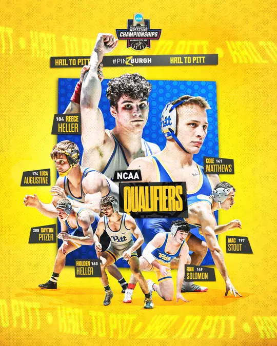 A graphic of the 7 panthers that qualified for the NCAA tournament