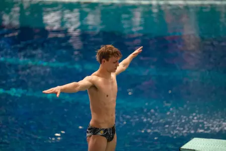 Cameron Cash at IU Natatorium for 2024 NCAA Championships