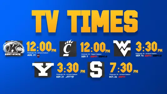 Pitt Football TV Times 2024