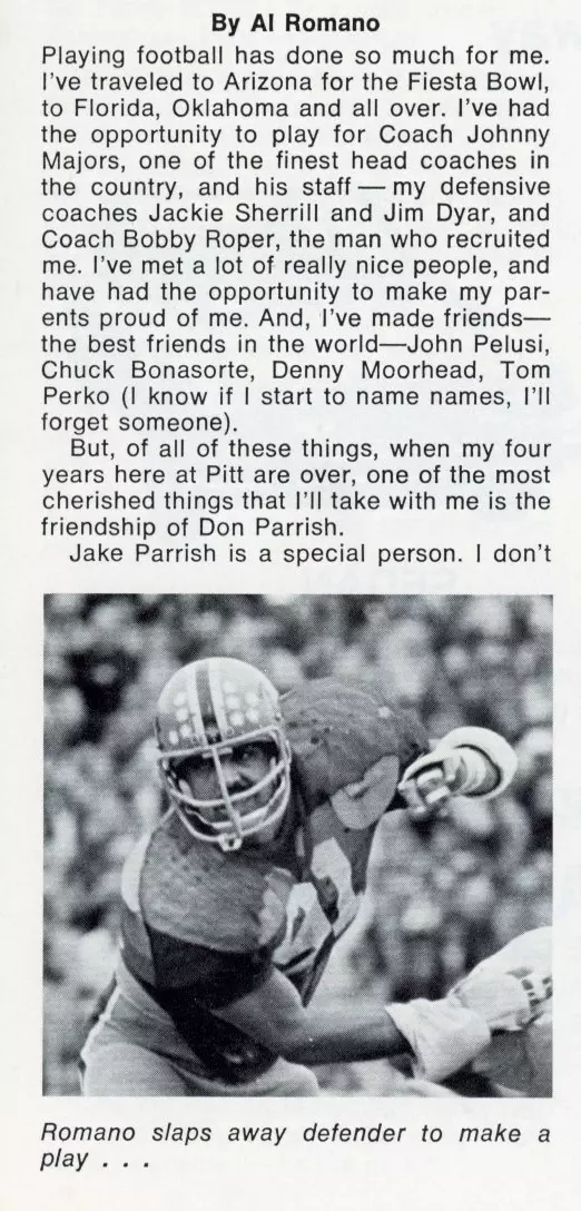 Clip of a story written by Al Romano