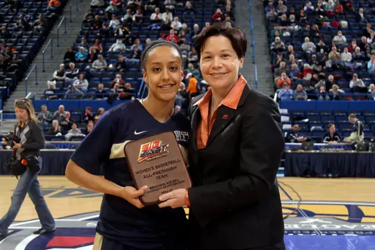 Pittsburgh vs South Florida Big East Women's Basketball Tournament. (Photo by Bob Stowell/Big East)